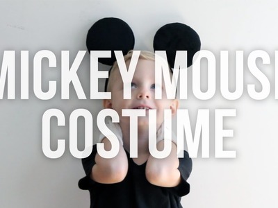 Disney Mickey Mouse Homemade Halloween Costume (No Sew)