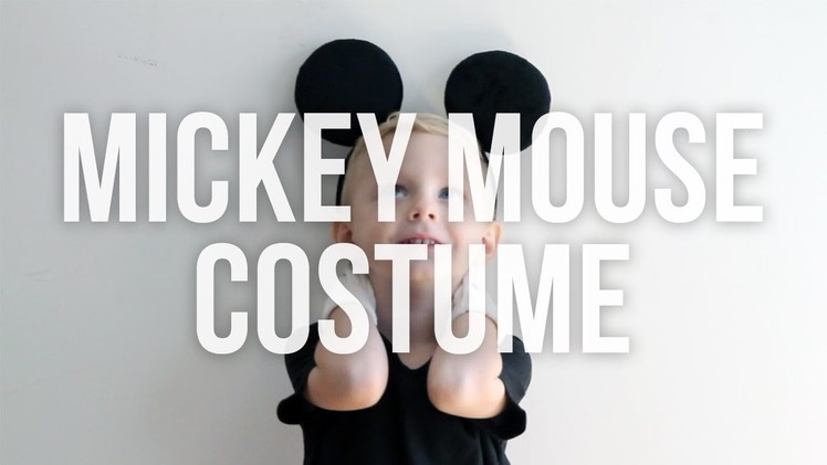 Disney Mickey Mouse Homemade Halloween Costume (No Sew)