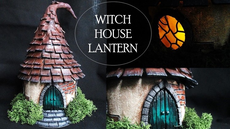 DIY Polymer Clay Witch House Lantern.Jar Tutorial. Maive Ferrando