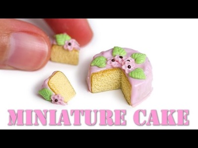 Easy Miniature Cake Tutorial. Polymer Clay Food