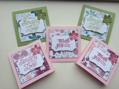 Easy notecards using Stampin Up! Bloom & Bliss