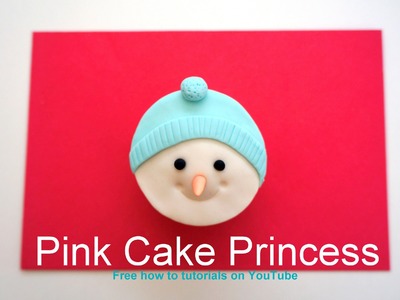 Frosty the Snowman Christmas Cupcake How to Tutorial