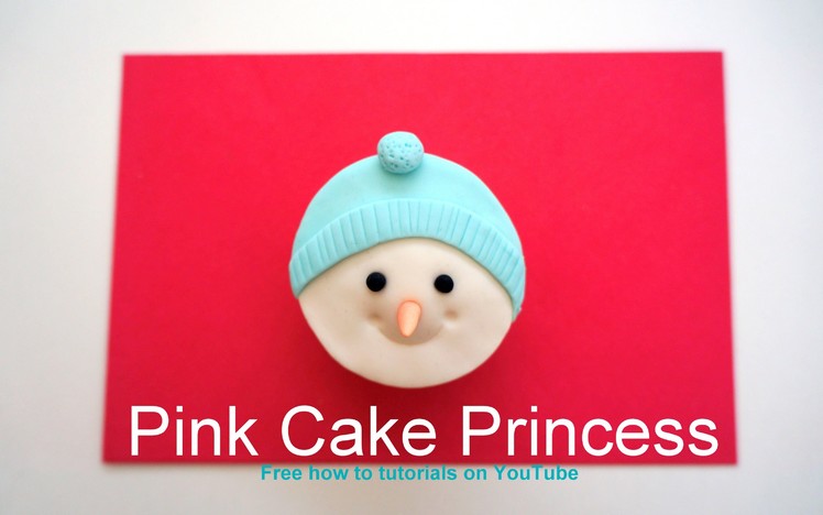 Frosty the Snowman Christmas Cupcake How to Tutorial