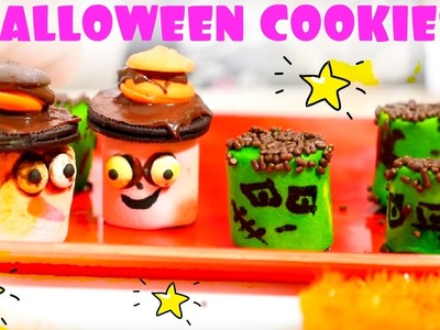 HALLOWEEN IDEAS: Halloween cookies recipe for kids! Cookies recipes cooking video with Marshmallow