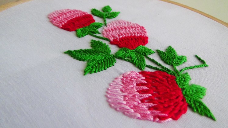 Hand Embroidery: Making flowers with twisted chain stitch