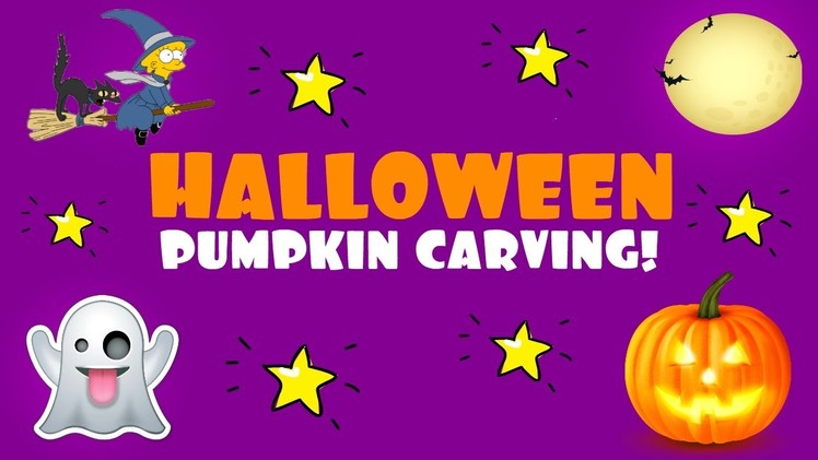 How to carve Halloween pumpkins! Halloween PUMPKIN CARVING! Pumpkin Halloween & Halloween for kids