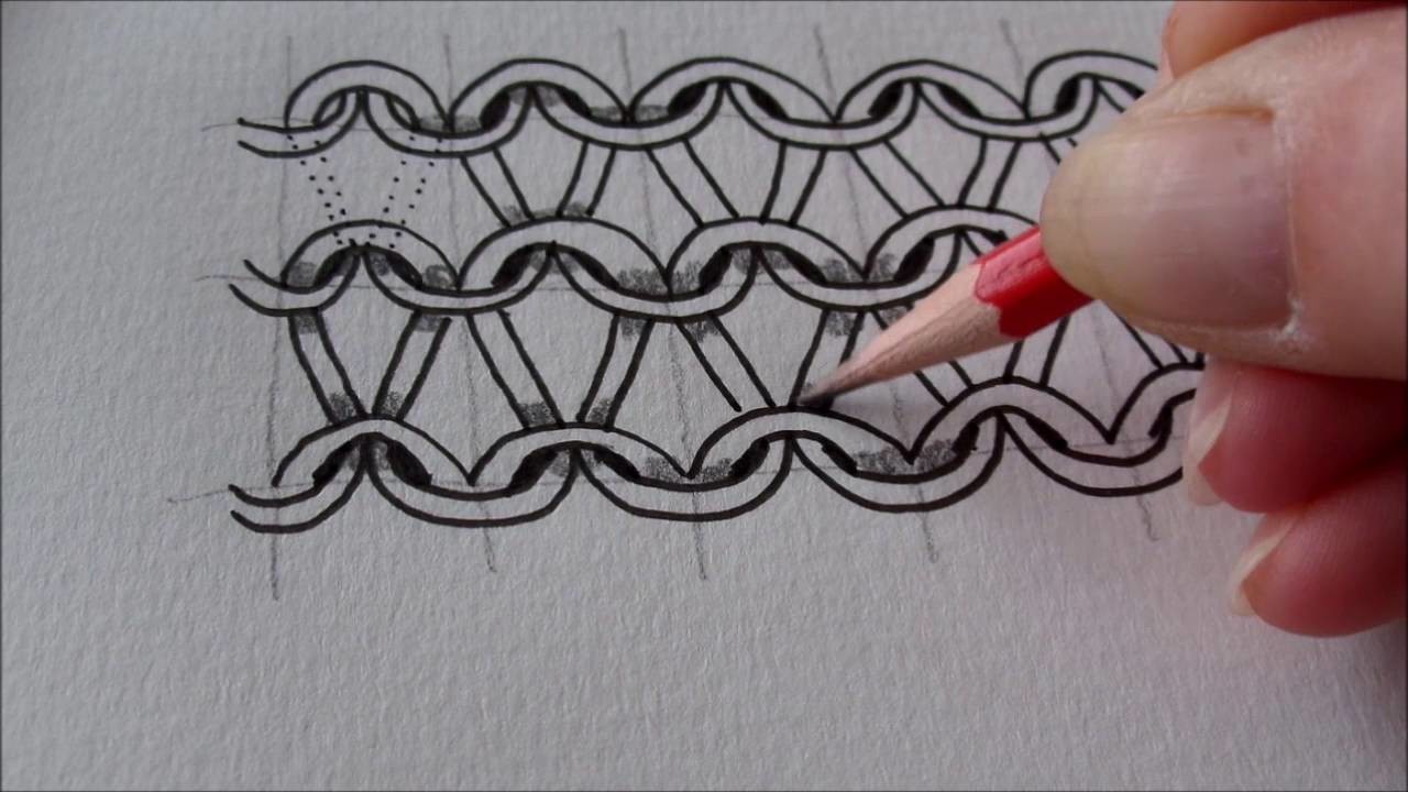 How to draw tanglepattern Knyt and Nitruly