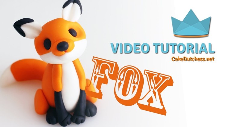 How to make a cute Fox Cake Topper - Cake Decorating Tutorial with Cake Dutchess