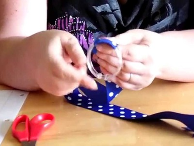 How to make a Hair Bow Holder Using Shower Curtain Ring