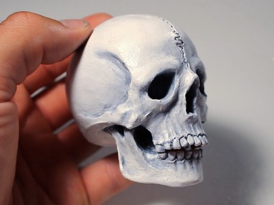 Human Skull. Sculpting Process