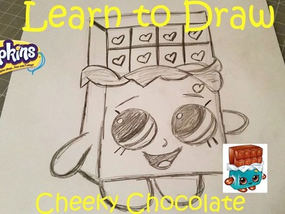 Learn to Draw Shopkins Cheeky Chocolate