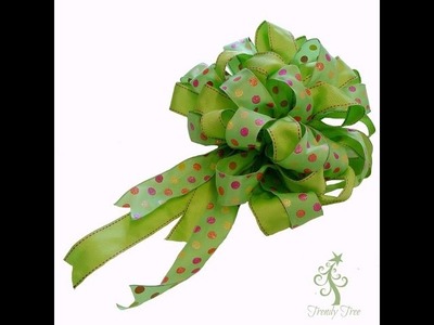 Make a Big Bow Using Two Ribbons with the Pro Bow Bowmaker at Trendy Tree