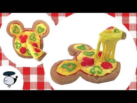 Mickey Pizza with Raised Slice! Polymer Clay Tutorial (Re-ment Inspired)
