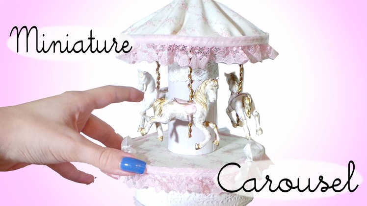 Miniature Carousel Tutorial. Dolls.Dollhouse