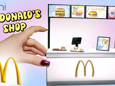 Miniature McDonald's Inspired Counter Tutorial. Dolls.Dollhouse. SugarCharmShop