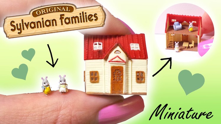 Miniature Sylvanian Families Inspired Tutorial. Tiny Dollhouse