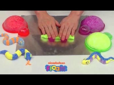 Nickelodeon Floam Project  #10 -- How to Use Floam to Make a Colorful Snake