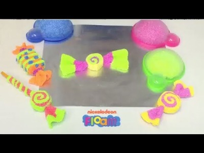 Nickelodeon Floam Project  #3 -- How to Use Floam to Make Candy Art