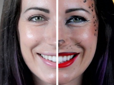 Simple Leopard Halloween Makeup You Can Do In 10 Minutes