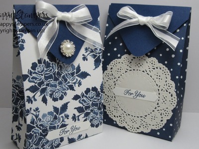 Stampin Up! UK, Beautiful Floral Boutique Gift Bag
