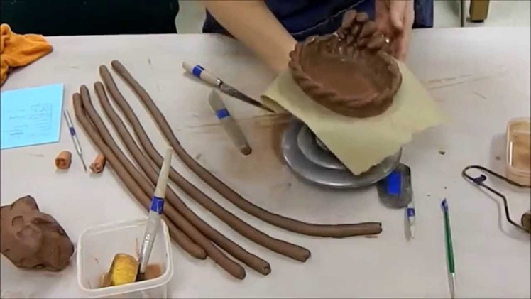 Thematic Coil Pot or Piece- Decorative Coil Construction Techniques Demo for Ceramics I
