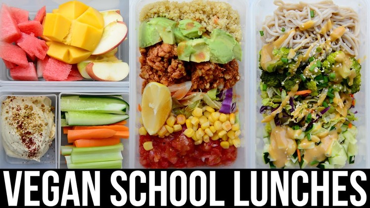 Vegan Lunch Ideas for School & Work ♡ Easy & Healthy ♡ Vegan Recipes