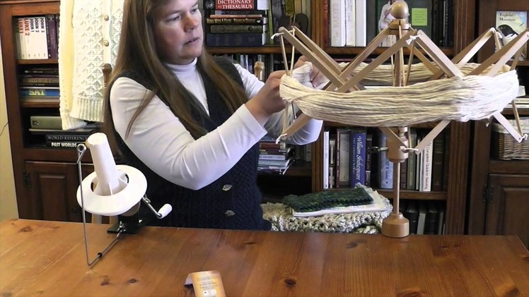 Winding Yarn Using a Swift and Ball Winder