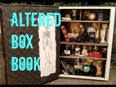 Altered Book Box, Witches Shelf.
