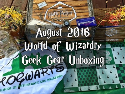 August 2016 World of Wizardry Geek Gear Unboxing | Harry Potter