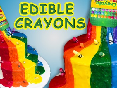 Crayon Waterfall Cake (Back to School) w. Edible Crayons