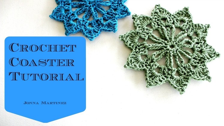 Crochet Floral Coaster Tutorial