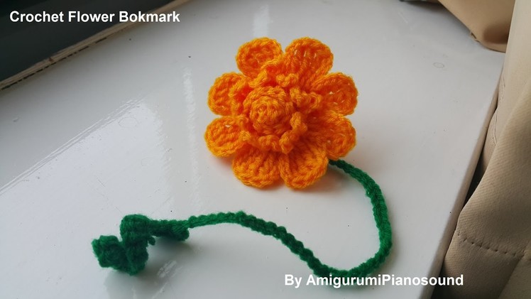 Crochet Flower bookmark