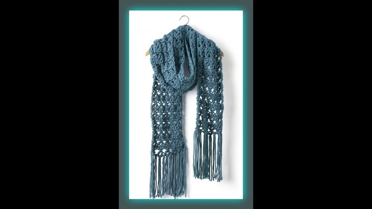 "Crossing Paths Crocheted Super Scarf"