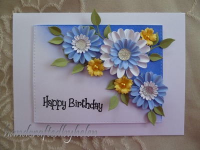 Handmade daisies card
