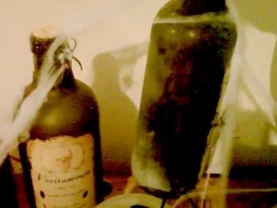 Haunted Halloween Witches Potion Bottles (aging technique)