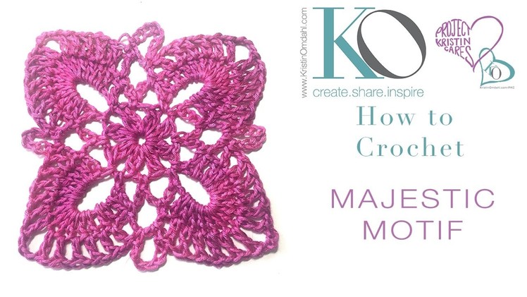 How to Crochet Majestic Motif