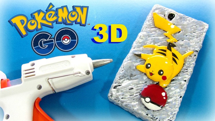 How to make 3D mobile cover made with silicone gun Pikachu.
