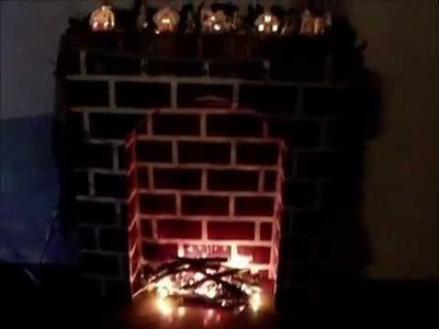 HOW TO MAKE A FAKE CHIMNEY FOR CHRISTMAS. (CARDBOARD)