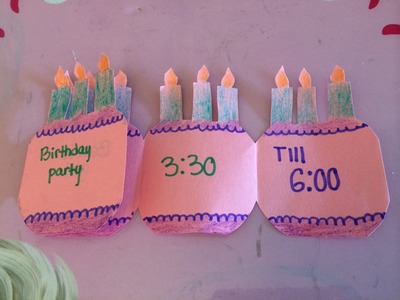 How to make a folding birthday party invitation card