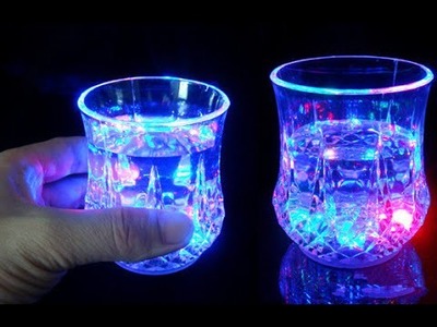 How to make a glass with automatic lighting