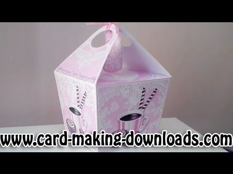 How To Make A Large Handled Gift Box www.card-making-downloads.com