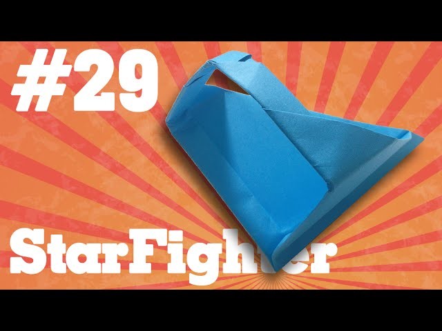 How to make a paper airplane that Flies - Simple Origami paper planes for Kids #29| StarFighter