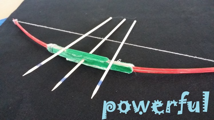 How to make a powerful Bow using Popsicle sticks and Toothpicks