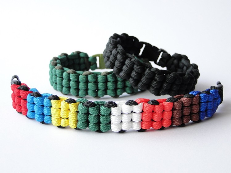 How to Make a Rubik's Cube Themed Paracord Survival Bracelet