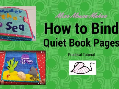 How to prepare quiet book pages