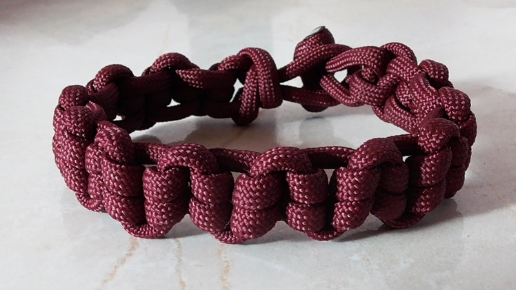 How To Tie An Earthworm Paracord Survival Bracelet Without Buckle