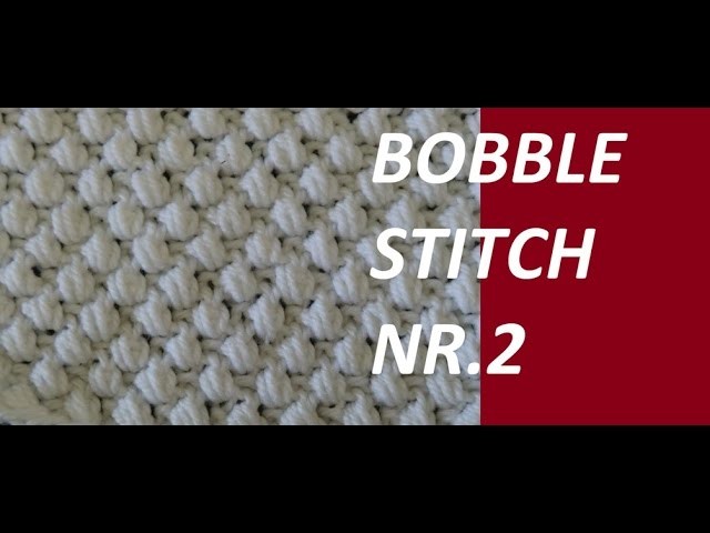 Knit Pattern *BOBBLE STITCH Nr.2 *