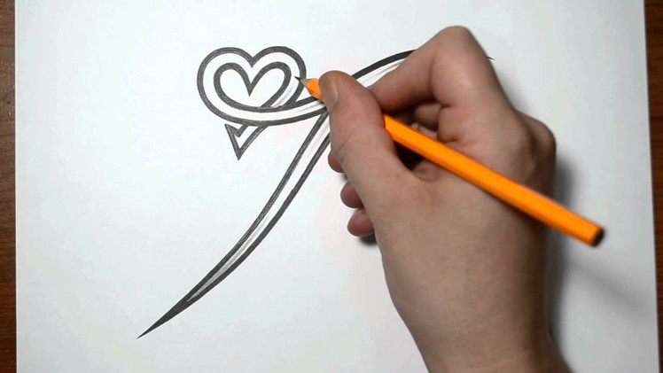 Letter T and Heart Combined - Tattoo Design Ideas for Initials