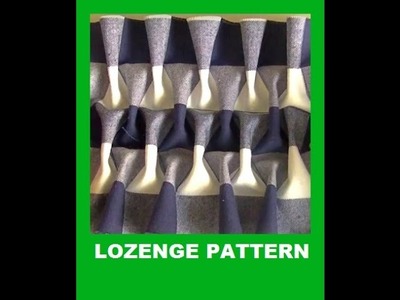 Lozenge pattern- fabric manipulation texture