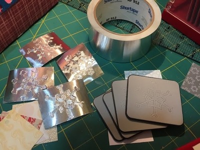 Metal Duct Tape on Card Fronts